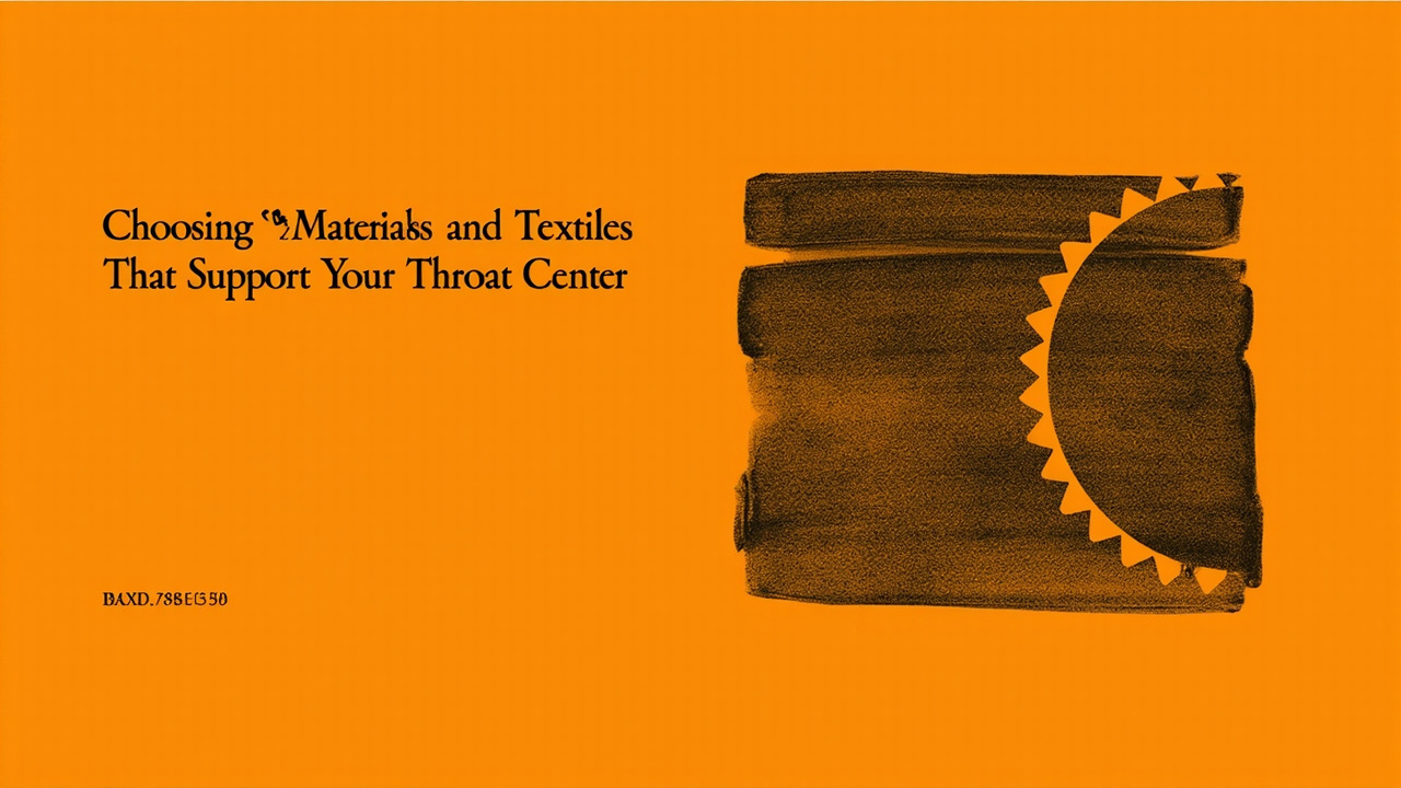 Choosing Materials and Textiles That Support Your Throat Center