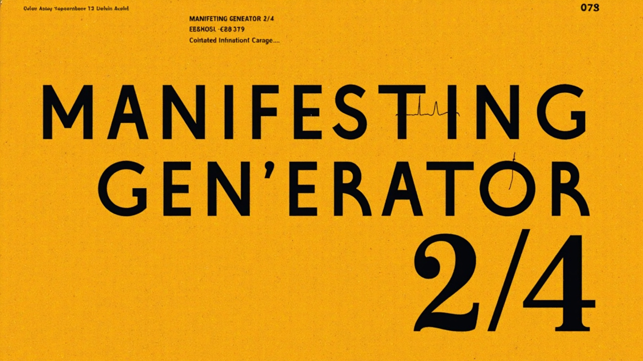 ჯორჯ ფრიდერიკ ჰენდელის Human Design: Manifesting Generator 2/4